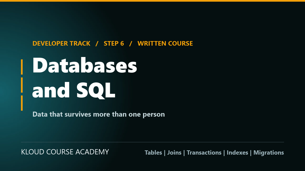 Databases and SQL