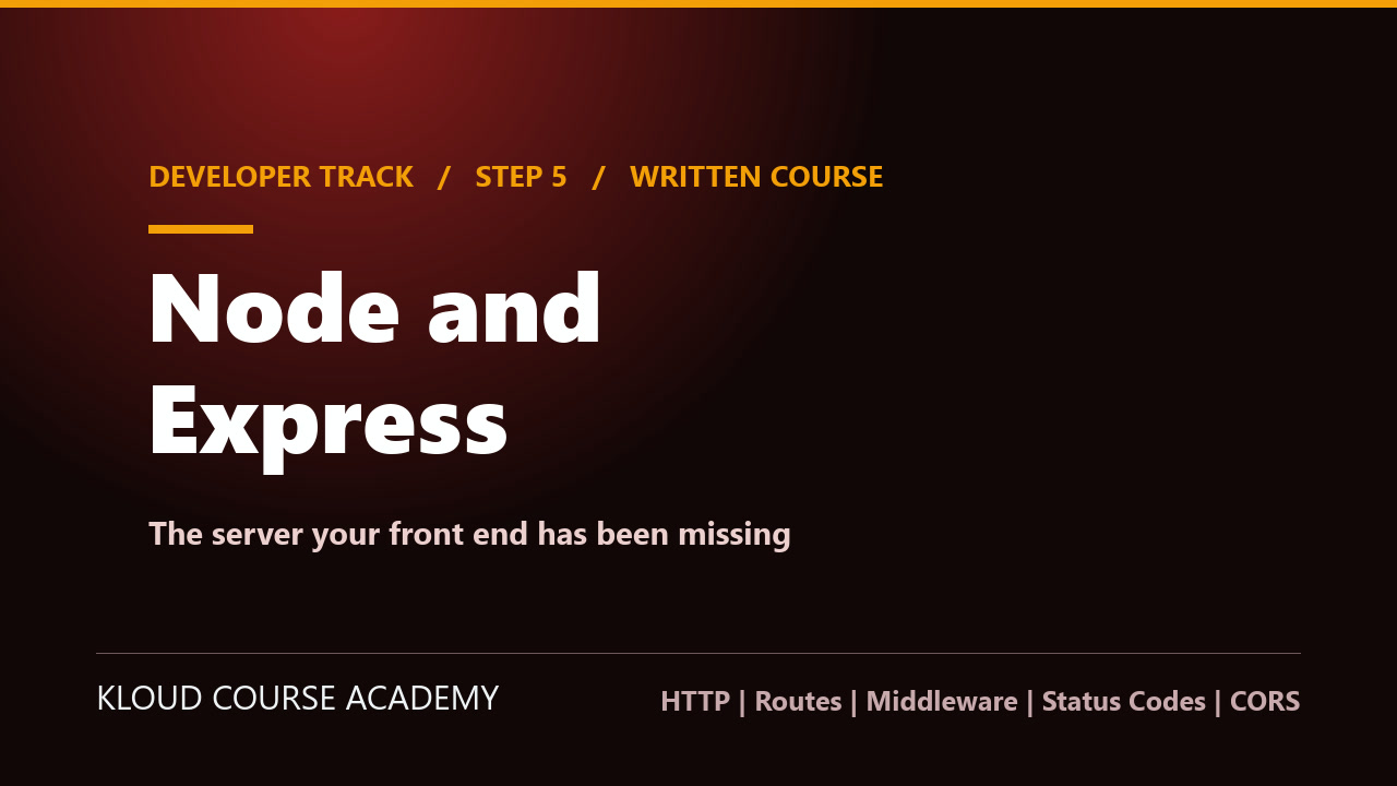 Node and Express