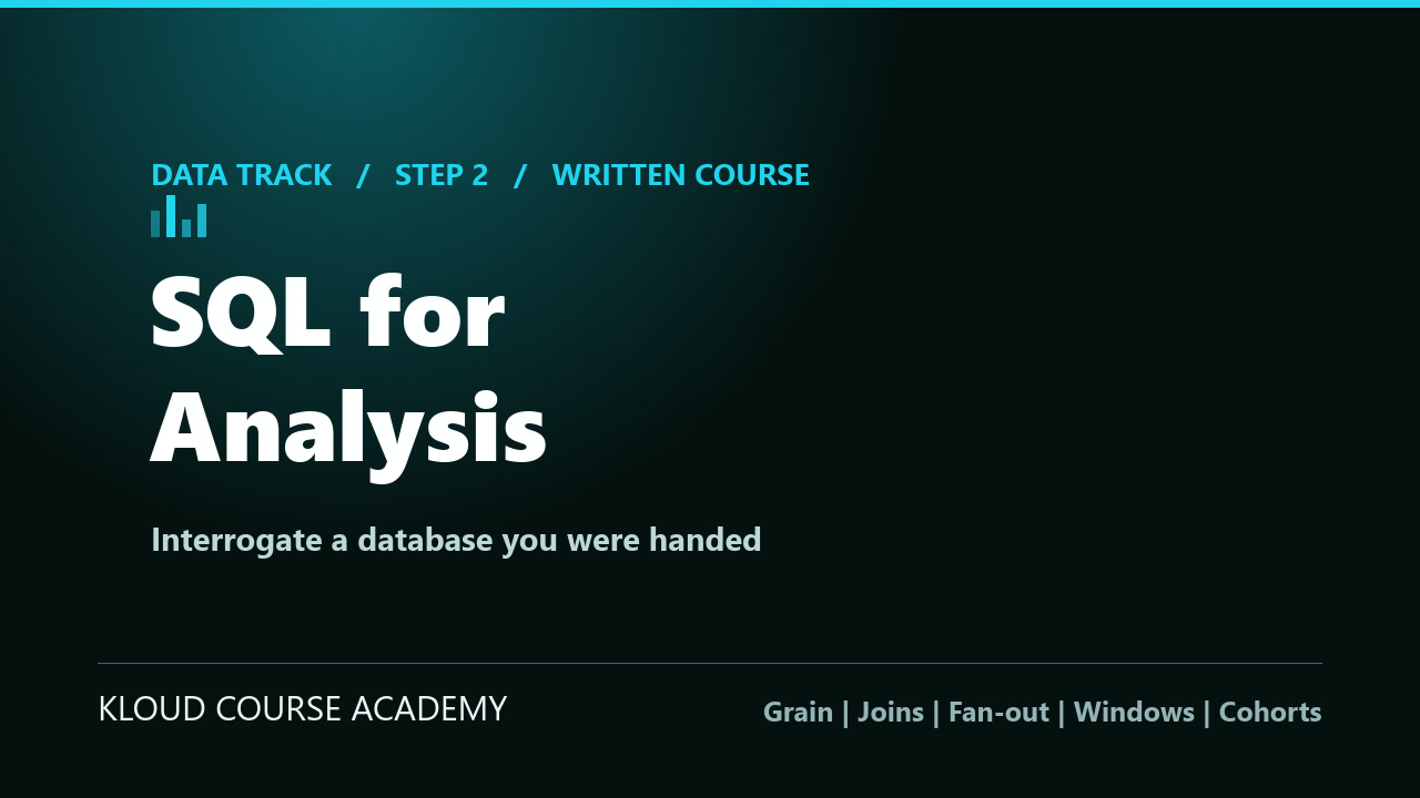 SQL for Analysis