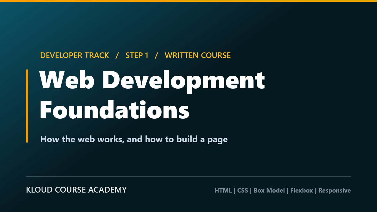 Web Development Foundations